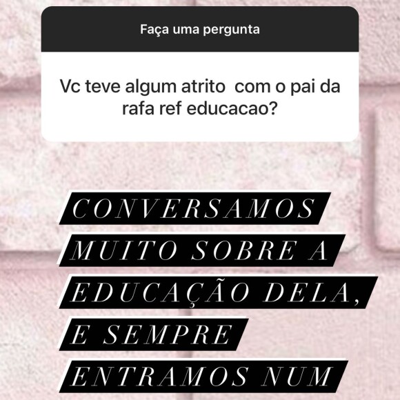 Ticiane Pinheiro também explicou como divide a educação de Rafa Justus com Roberto Justus