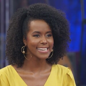 Maju Coutinho foi protagonista da previsão do tempo de diversos jornais da Globo