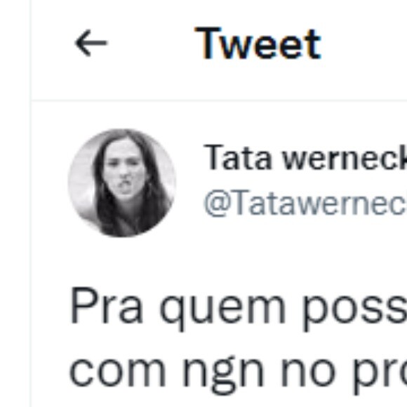 Tatá Werneck desmentiu afirmação de Fiuk sobre roteiro combinado no 'Lady Night'