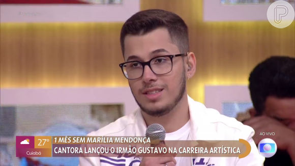 Gustavo, irmão de Marília Mendonça, confessou que ainda é difícil de acreditar na morte da cantora