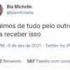 Beatriz Michelle, noiva de MC Gui, desabafou no Twitter após situação no edredom com Aline Mineiro e o funkeiro ter ficado excitado na última festa