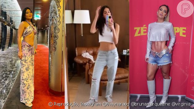 Cintura baixa: Thaynara OG, Bruna Marquezine e Virgínia já usaram a tendência polêmica
