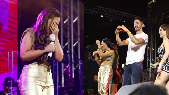 Simone chora ao cantar Marília Mendonça com Simaria em 1º show, com a presença de famosos