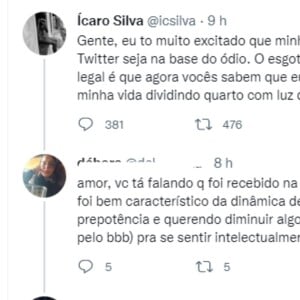 Ícaro Silva comentou a polêmica após atacar o 'BBB'