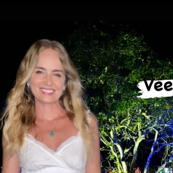 Angélica apostou em look branco para o Ano Novo