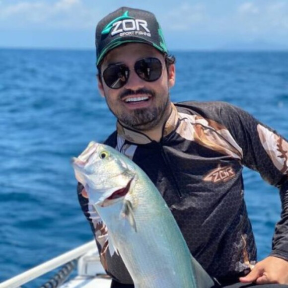 A pescaria é uma das atividades preferidas do sertanejo Fernando Zor