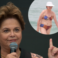 Dilma Rousseff é flagrada de biquíni em raro momento de descontração com família. Fotos!