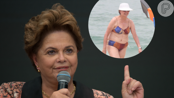 Dilma Rousseff aproveitou o dia quente no Rio de Janeiro