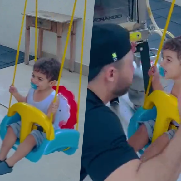 Murilo Huff derreteu os internautas ao compartilhar mais um registro carinhoso ao lado de Leo, filho que teve com Marília Mendonça