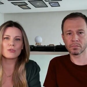 Tiago Leifert e a mulher, Daiana Garbin, gravaram um vídeo de quase dez minutos nas redes sociais para explicar doença da filha