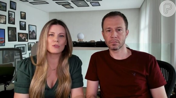 Tiago Leifert e a mulher, Daiana Garbin, gravaram um vídeo de quase dez minutos nas redes sociais para explicar doença da filha