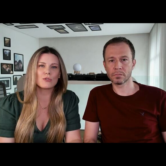 Tiago Leifert e a mulher, Daiana Garbin, gravaram um vídeo de quase dez minutos nas redes sociais para explicar doença da filha