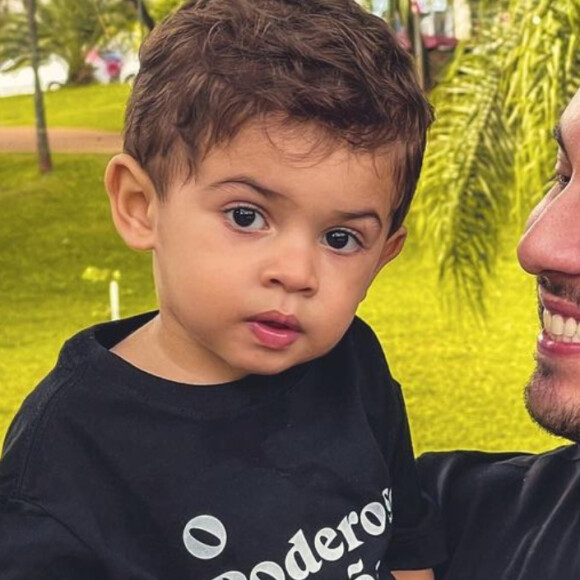 Murilo Huff e Leo, filho do sertanejo com Marília Mendonça, receberam o carinho de cantores famosos, como Michel Teló e Tierry