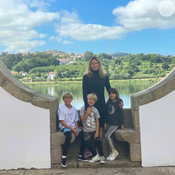 Os filhos de Pedro Scooby e Luana Piovani estão em Portugal, com a mãe