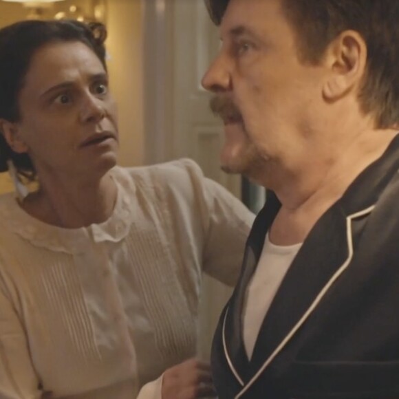 Matias (Antonio Calloni) assusta Violeta (Malu Galli) com surtos após morte Elisa (Larissa Manoela) na novela 'Além da Ilusão'