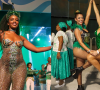 Iza, Hariany Almeida e Carla Prata curtiram no desfile da Imperatriz Leopoldinense da abertura do Carnaval do Rio de Janeiro neste sábado (26)