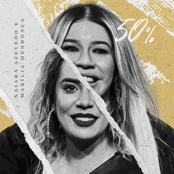 '50%', dueto de Naiara Azevedo e Marília Mendonça: confira a capa do single! 