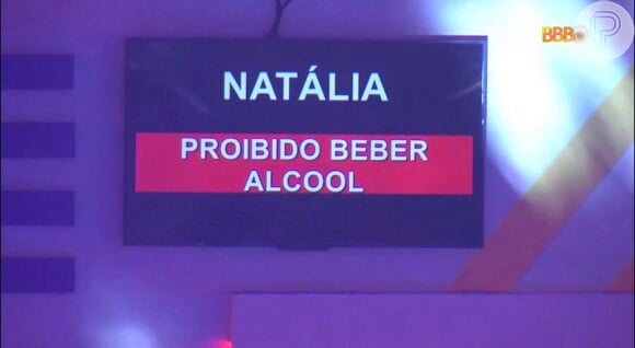 BBB 22: na festa, Natália teve aviso inédito de proibição de ingerir bebidas alcóolicas