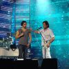 Luan Santana também dividiu o palco com Roberto Carlos no ensaio geral do especial de fim de ano do cantor