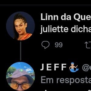 Linn da Quebrada chegou a se referir a Juliette como 'campeã'