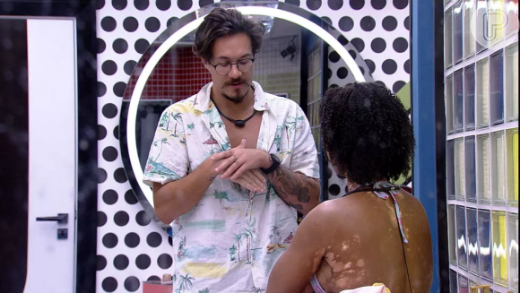 Eliezer pede desculpas à Natália após briga na festa do 'BBB22', em 27 de março de 2022