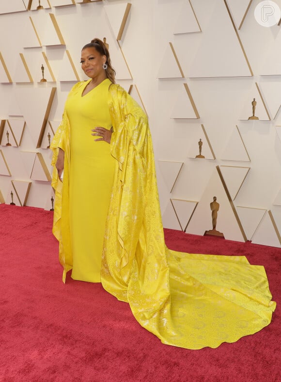 Oscar 2022: Queen Latifah escolheu vestido amarelo vibrante para a premiação