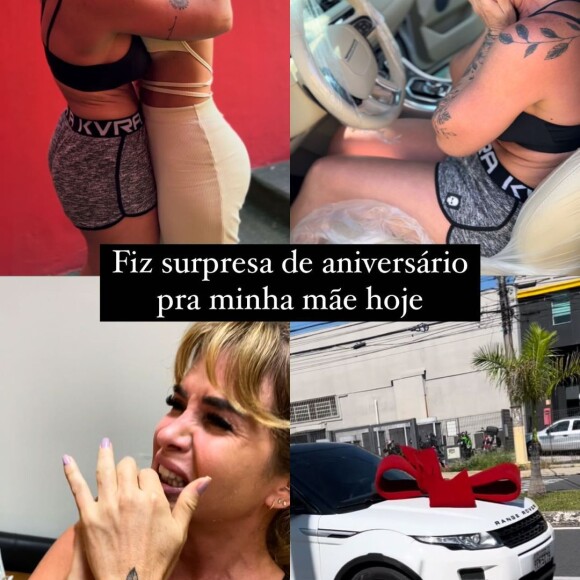 Viih Tube foi elogiada pelos seguidores por dar um carro de presente para a mãe no aniversário de Viviane