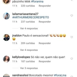 Comentários dos fãs do 'BBB 22'