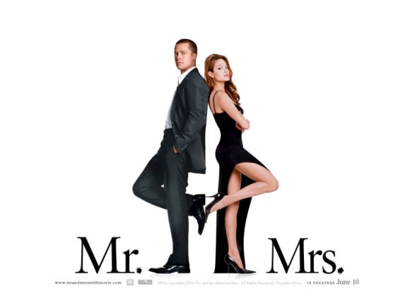 Brad Pitt e Angelina Jolie contracenaram em 'Sr. e Sra. Smith' e protagonizaram cenas quentes no longa-metragem