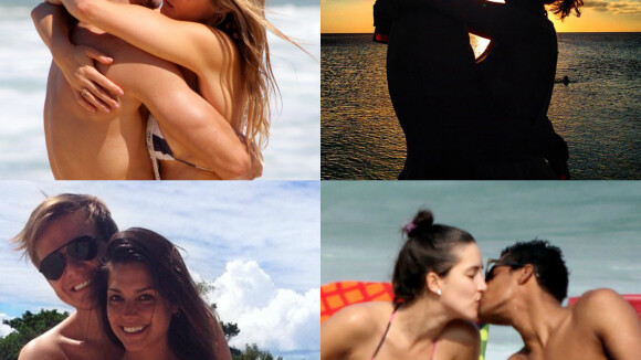 Veja os famosos que, como Fernanda Lima, adoram namorar na praia. Fotos!