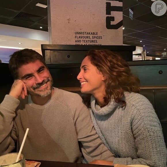 Camila Pitanga e Patrick Pessoa: atriz abriu o álbum de fotos do casal e se derreteu pelo amado 