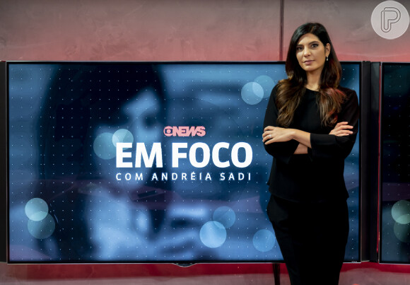 Andréia Sadi apresenta o 'Em Foco', programa de entrevistas com políticos e figuras públicas que estão no centro do poder