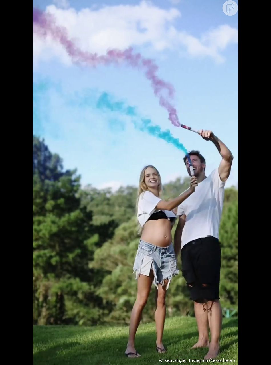 Isabella Scherer celebra casal de gêmeos: 'Nem estamos acreditando que teremos um casalzinho, parece um sonho'
