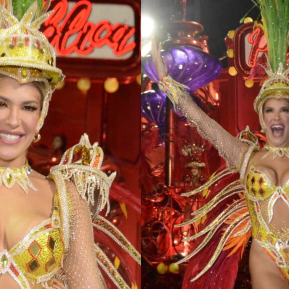 Lorena Improta desfilou como musa da Unidos do Viradouro na Marquês de Sapucaí