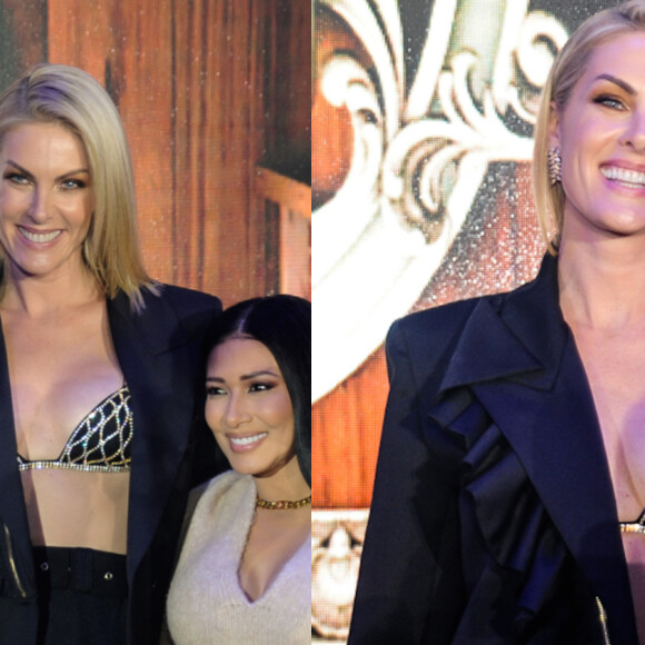 Ana Hickmann apresentou evento de Simone e Simaria com corpo à mostra