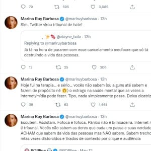 Marina Ruy Barbosa chorou com a entrevista de Luísa Sonza