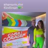 Paolla Oliveira mostrou detalhes da festa de estreia de 'Cara e Coragem' com Diogo Nogueira em suas redes sociais