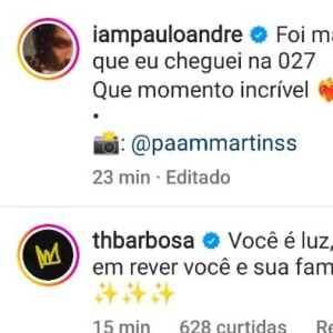 Luísa Sonza e Paulo André chegaram a trocar mensagens em público nas redes sociais, o que atiçou ainda mais os 'shippers'