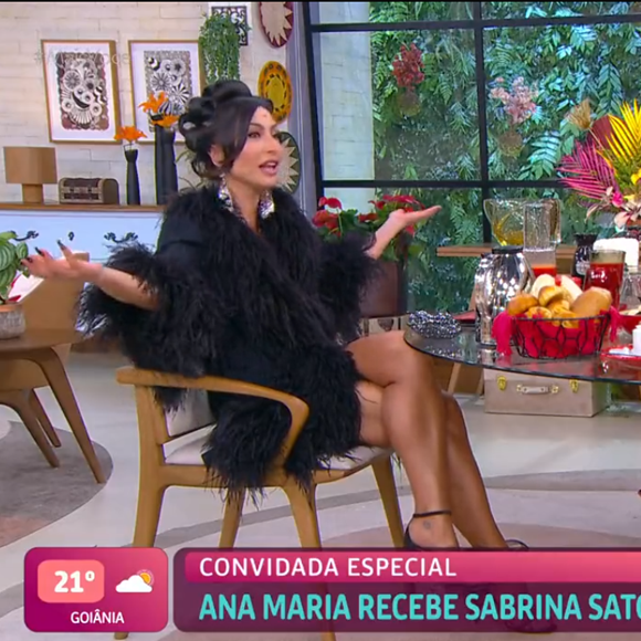 Sabrina Sato quis saber de Ana Maria Braga: 'Você já veio [para o 'Mais Você'] virada da balada?'
