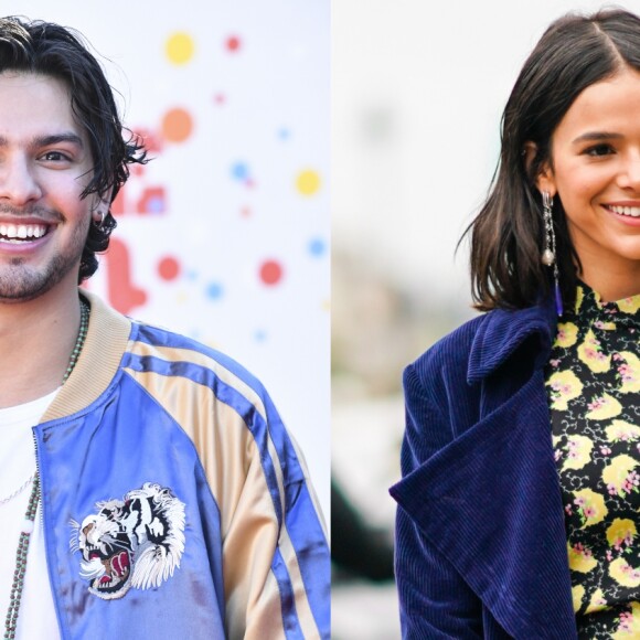 Xolo Maridueña mostra intimidade com Bruna Marquezine nos bastidores de 'Besouro Azul'