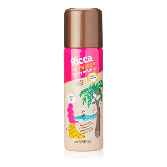 Spray anti frizz óleo de coco, Ricca


