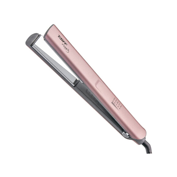 Cabelo alisado fica mais prático com a Chapa fox ion 3 soft rose, da Taiff, em oferta de R$409,90 por R$369,90
