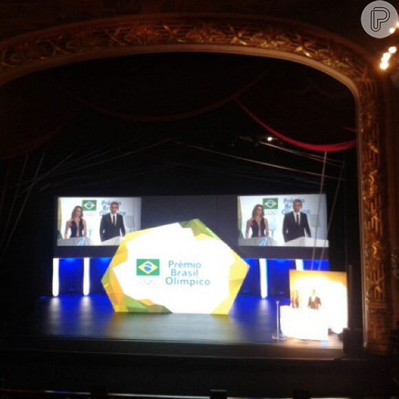 Fernanda Gentil e Otaviano Costa apresentaram o Prêmio Brasil Olímpico 2014