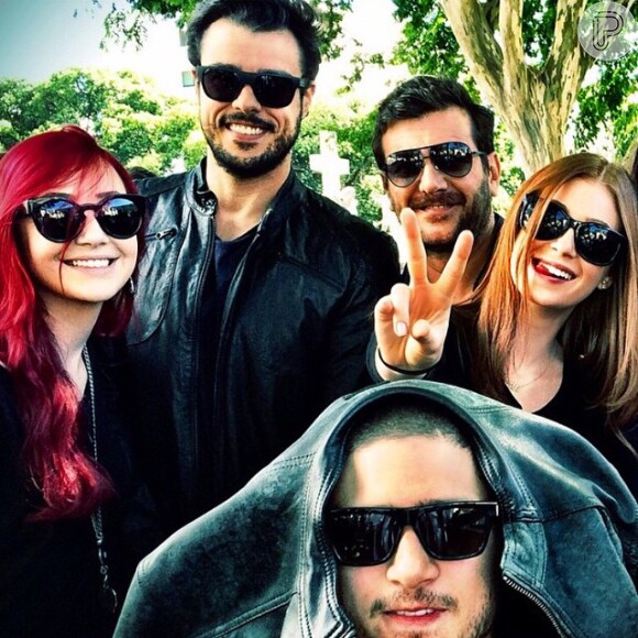 Marina Ruy Barbosa publica foto nos bastidores da novela 'Império'