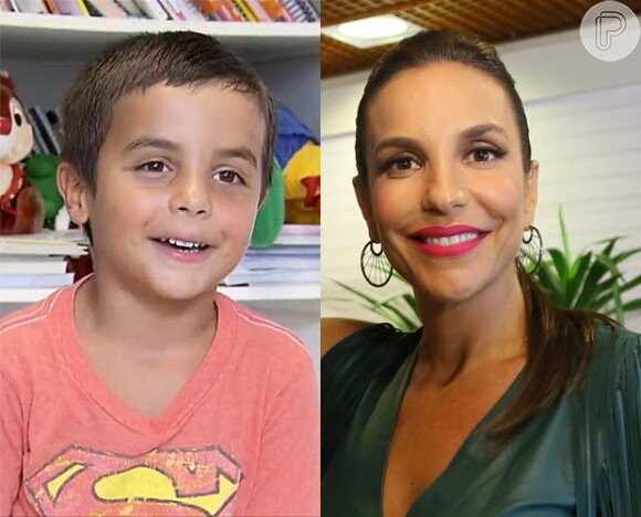 Ivete Sangalo contou nos bastidores do programa 'Sai do Chão' que o filho, Marcelo tem uma veia artística muito aguçada