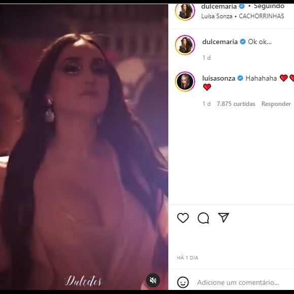 Dulce Maria foi respondida por Luísa Sonza em seu vídeo da trend