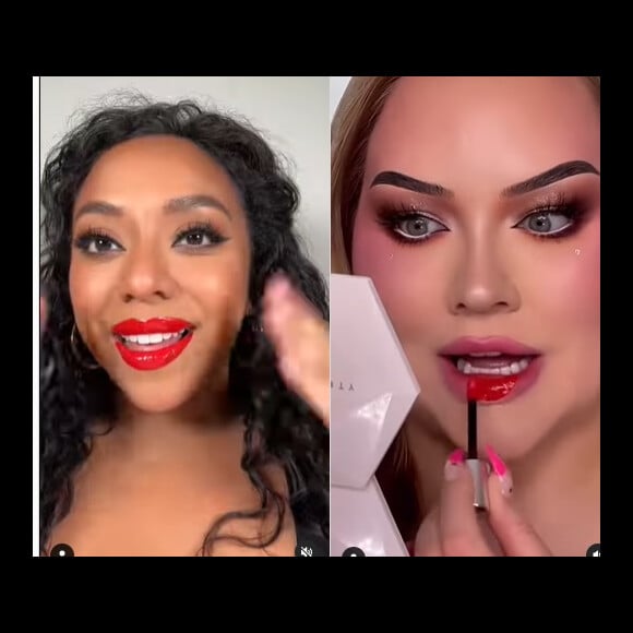 Influenciadoras de moda de vários países fizeram vídeos surpresas com o efeito inovador do batom Atomic Shake Long Lasting Liquid Lipstick