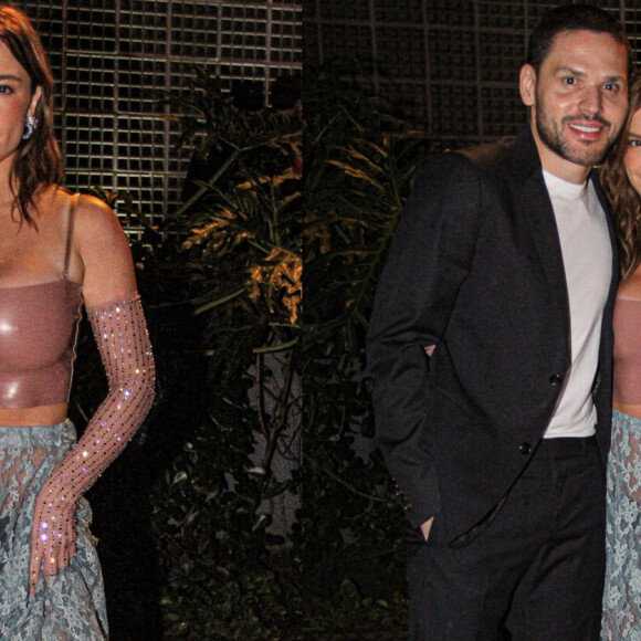 Alice Wegmann levou o namorado, Dudu Borges, para o lançamento de 'Rensga Hits!'