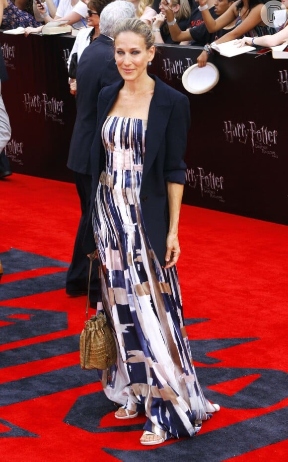 A estrela americana posa durante a première do filme 'Harry Potter', em julho de 2011