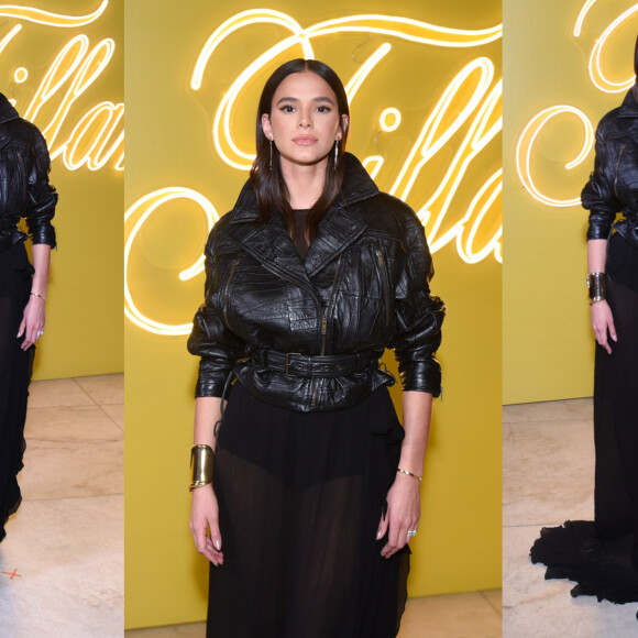 Look de Inverno all black: Bruna Marquezine ensina a tirar preto do óbvio em evento de joalheria. Fotos!